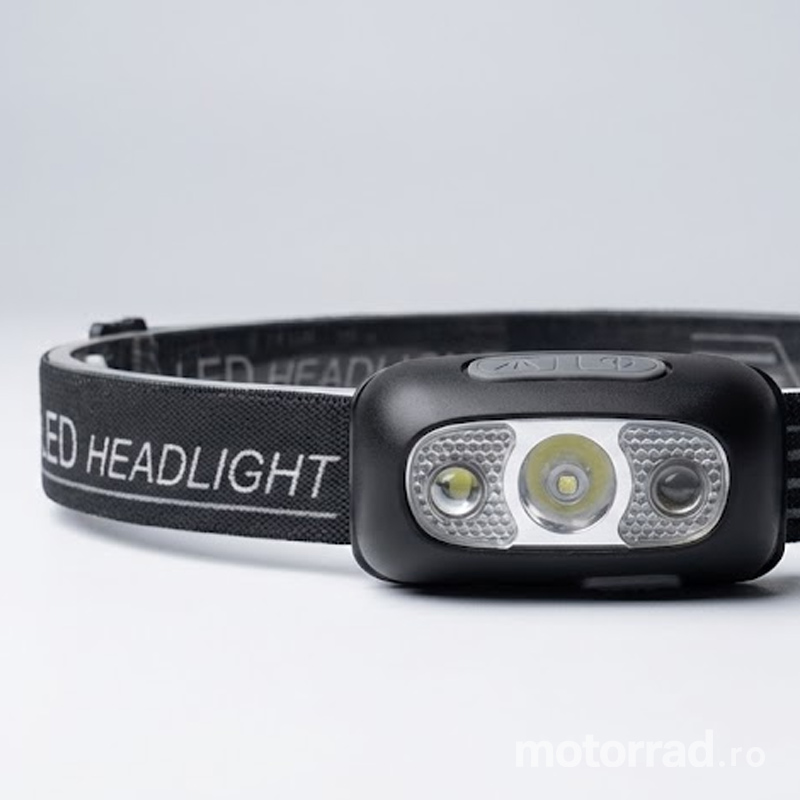 Lampă de cap LED reîncărcabilă și rezistență la ploaie, cu senzor de gest