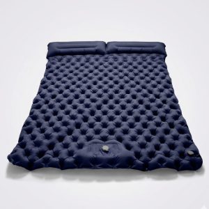 Saltea Gonflabila dubla 2 persoane cort, pompa picior automata