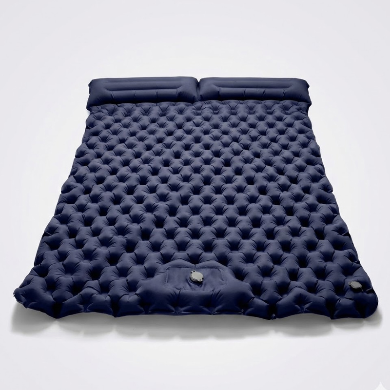 Saltea Gonflabila dubla 2 persoane cort, pompa picior automata